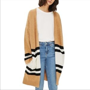 Nordstrom Topshop Stripe Colorblock Cardigan
